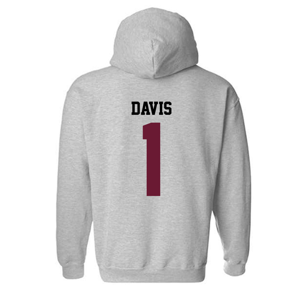 AAMU - NCAA Men's Basketball : Koron Davis - Classic Shersey Hooded Sweatshirt-1