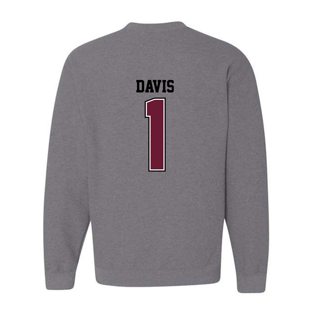 AAMU - NCAA Men's Basketball : Koron Davis - Classic Shersey Crewneck Sweatshirt-1