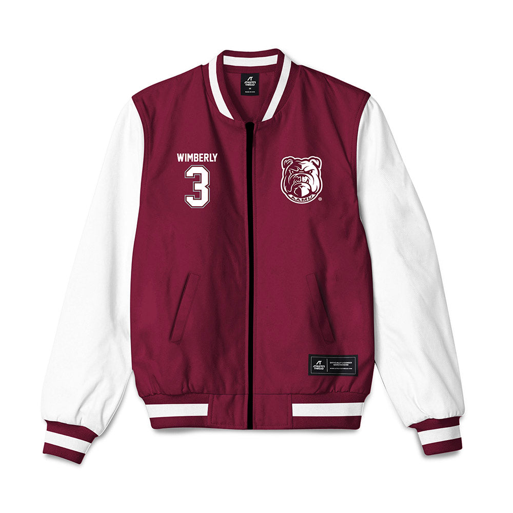 AAMU - NCAA Women's Basketball : Vanessa Wimberly - Bomber Jacket-0