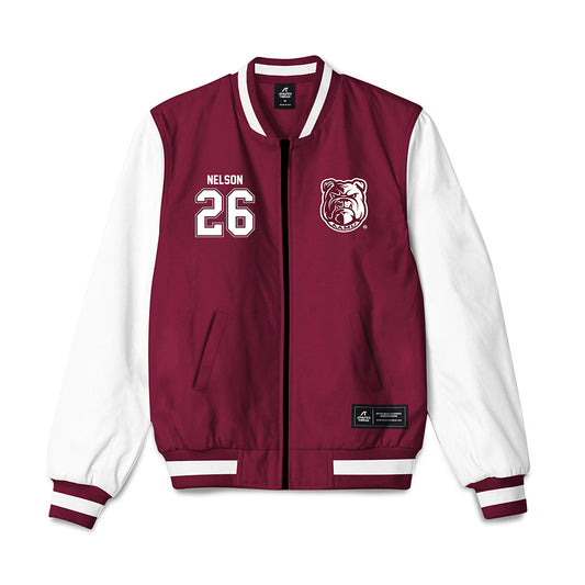 AAMU - NCAA Women's Bowling : Thalia Nelson - Bomber Jacket-0