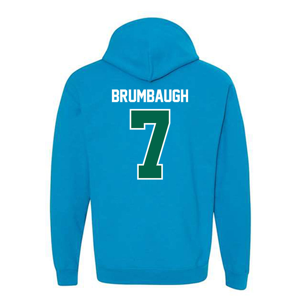 Tulane - NCAA Men's Basketball : Rowan Brumbaugh - Hooded Sweatshirt-1