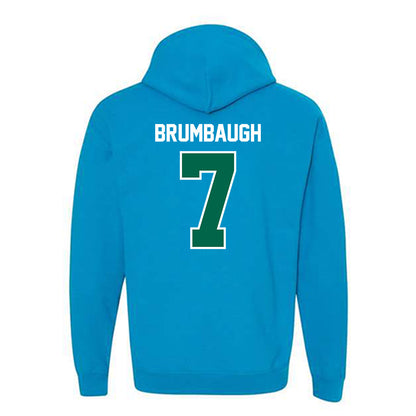 Tulane - NCAA Men's Basketball : Rowan Brumbaugh - Hooded Sweatshirt-1