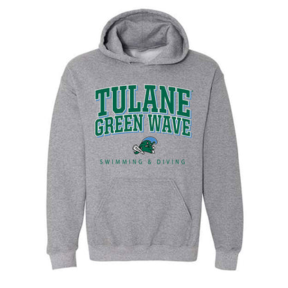 Tulane - NCAA Women's Swimming & Diving : Eliza Lennox - Classic Shersey Hooded Sweatshirt-0