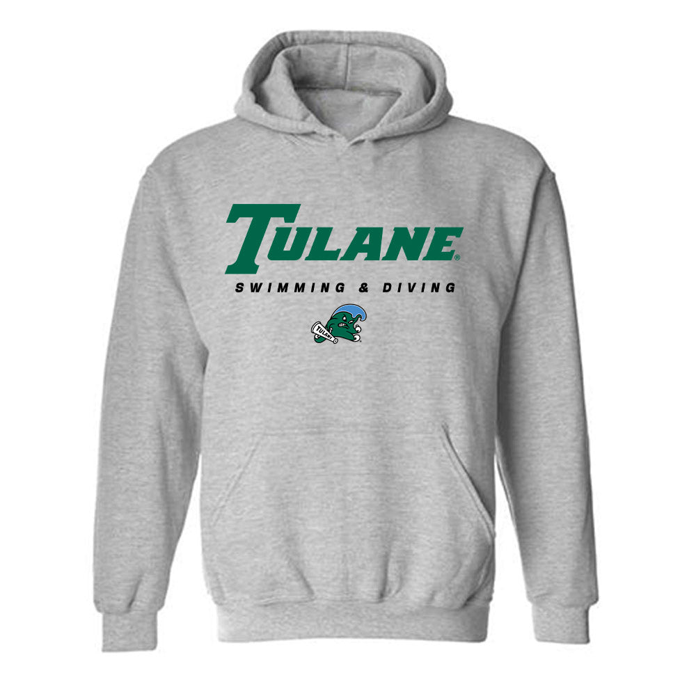 Tulane - NCAA Women's Swimming & Diving : Eliza Lennox - Classic Shersey Hooded Sweatshirt-0