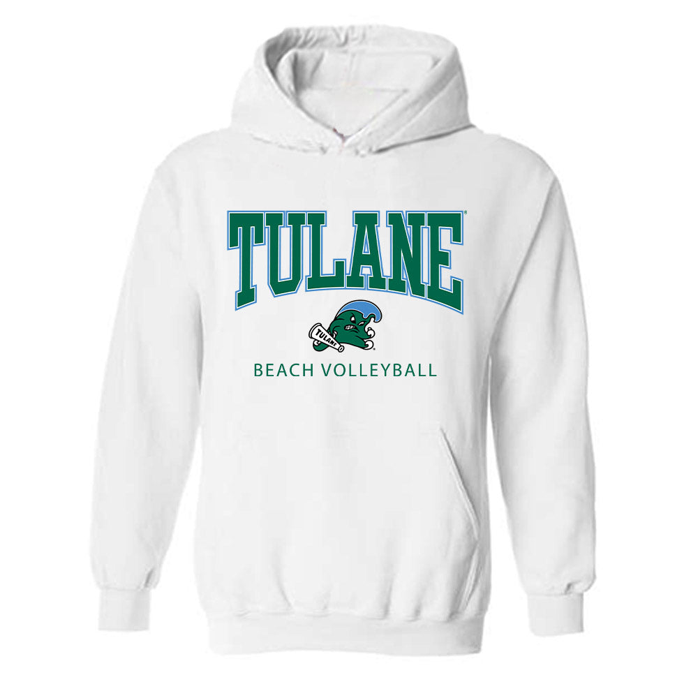 Tulane - NCAA Beach Volleyball : Skylar Ensign - Hooded Sweatshirt-0