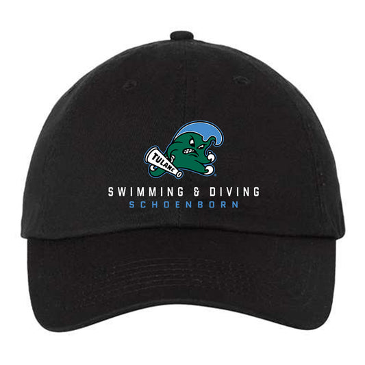 Tulane - NCAA Women's Swimming & Diving : Samantha Schoenborn - Dad Hat-0