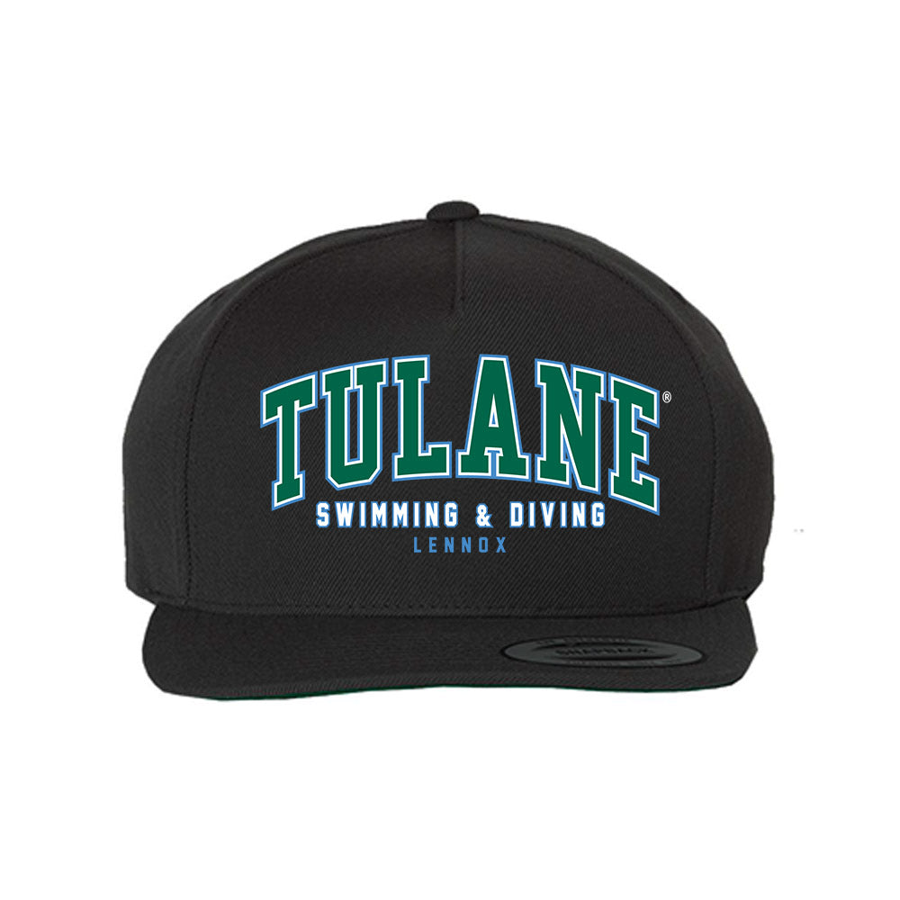 Tulane - NCAA Women's Swimming & Diving : Eliza Lennox - Snapback Hat-0