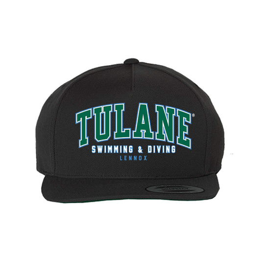 Tulane - NCAA Women's Swimming & Diving : Eliza Lennox - Snapback Hat-0