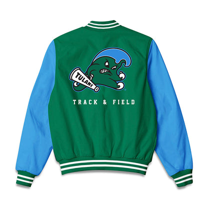 Tulane - NCAA Women's Track & Field : Presley Wolfe - Bomber Jacket-1