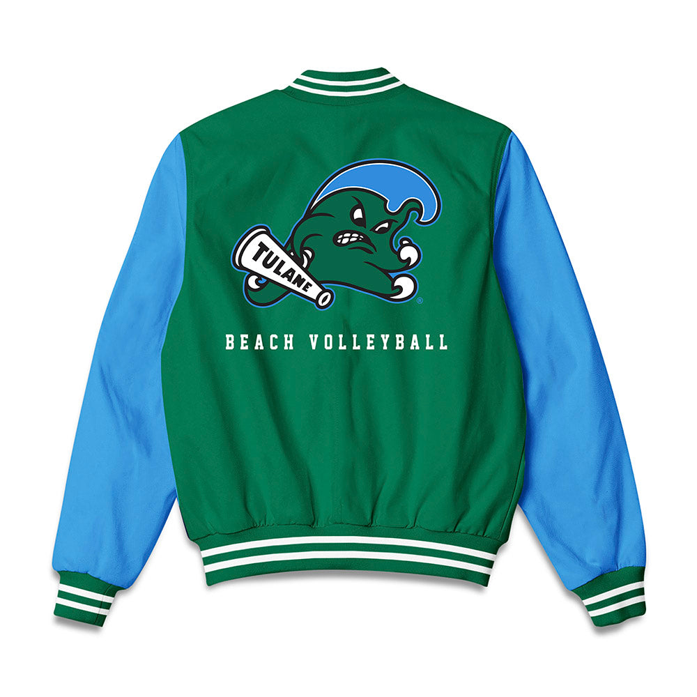Tulane - NCAA Beach Volleyball : Skylar Ensign - Bomber Jacket-1