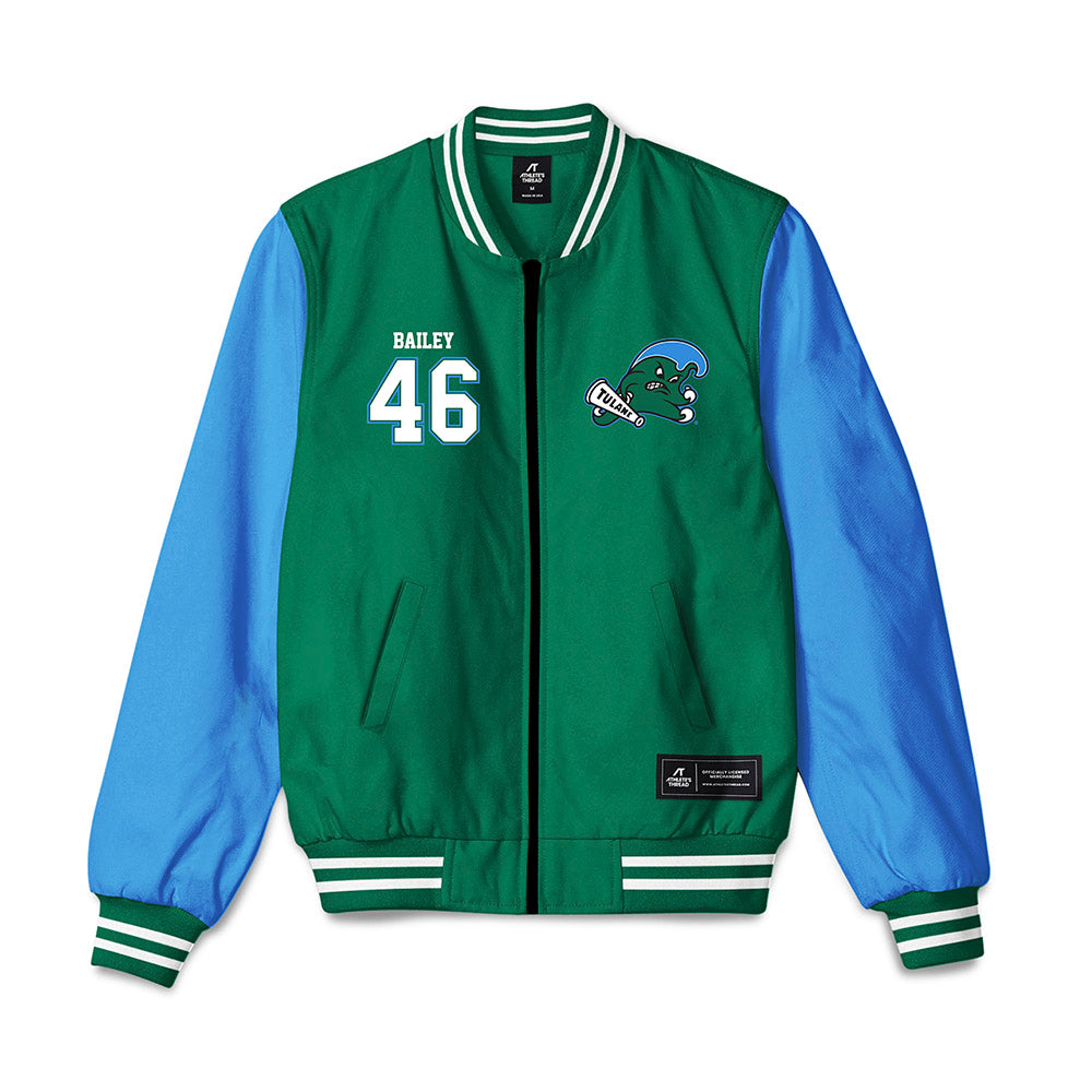 Tulane - NCAA Football : Chadwick Bailey - Bomber Jacket