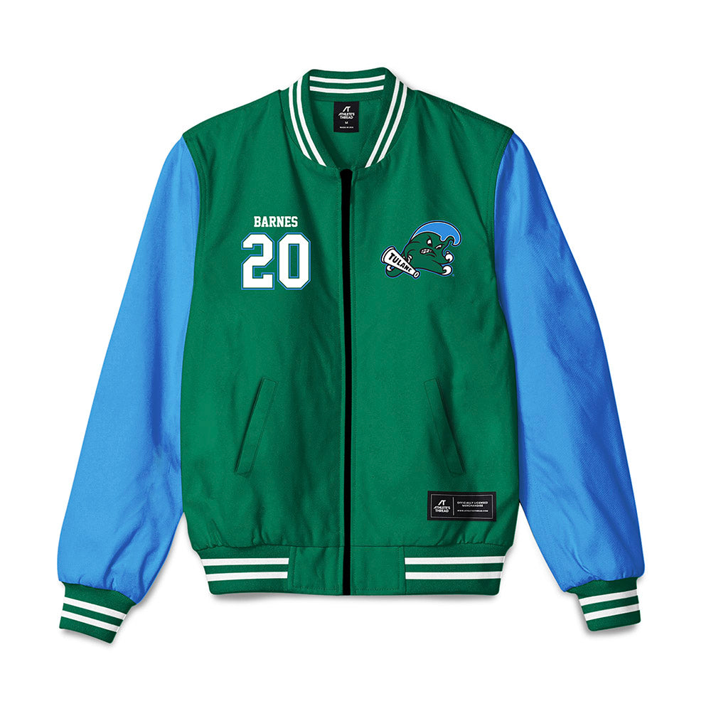 Tulane - NCAA Men's Basketball : Arnold Barnes - Bomber Jacket-0