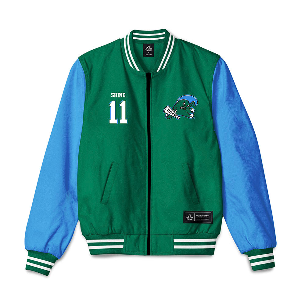 Tulane - NCAA Football : Ezaiah Shine - Bomber Jacket-0