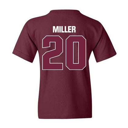 SIU Carbondale - NCAA Baseball : Charlie Miller - Classic Shersey Youth T-Shirt-1