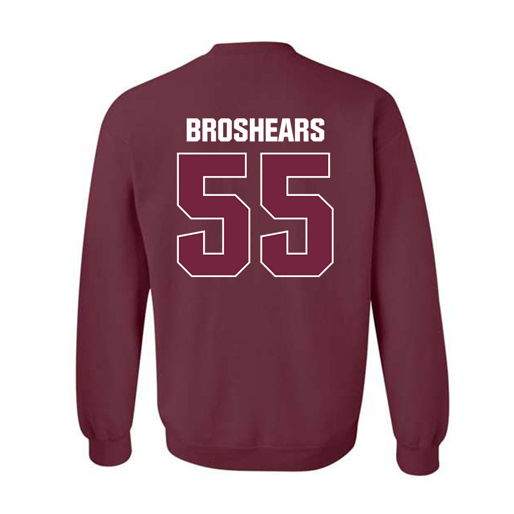 SIU Carbondale - NCAA Football : Alex Broshears - Classic Shersey Crewneck Sweatshirt-1