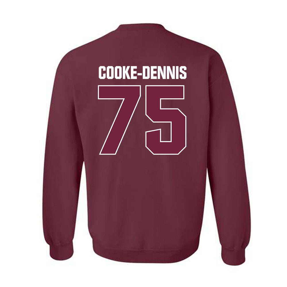 SIU Carbondale - NCAA Football : Tristan Cooke-Dennis - Classic Shersey Crewneck Sweatshirt-1