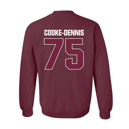 SIU Carbondale - NCAA Football : Tristan Cooke-Dennis - Classic Shersey Crewneck Sweatshirt-1