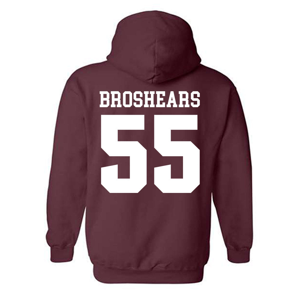 SIU Carbondale - NCAA Football : Alex Broshears - Classic Shersey Hooded Sweatshirt-1