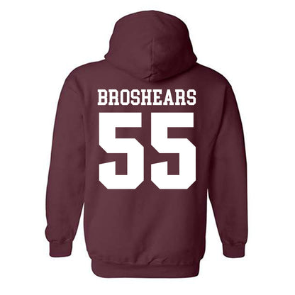 SIU Carbondale - NCAA Football : Alex Broshears - Classic Shersey Hooded Sweatshirt-1