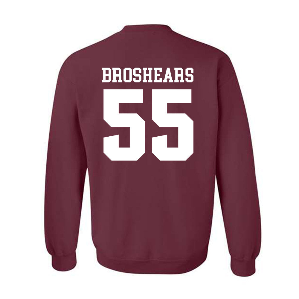 SIU Carbondale - NCAA Football : Alex Broshears - Classic Shersey Crewneck Sweatshirt-1