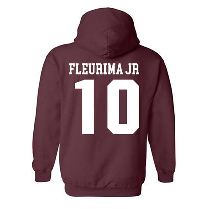 SIU Carbondale - NCAA Football : Bernadin Fleurima Jr - Classic Shersey Hooded Sweatshirt-1