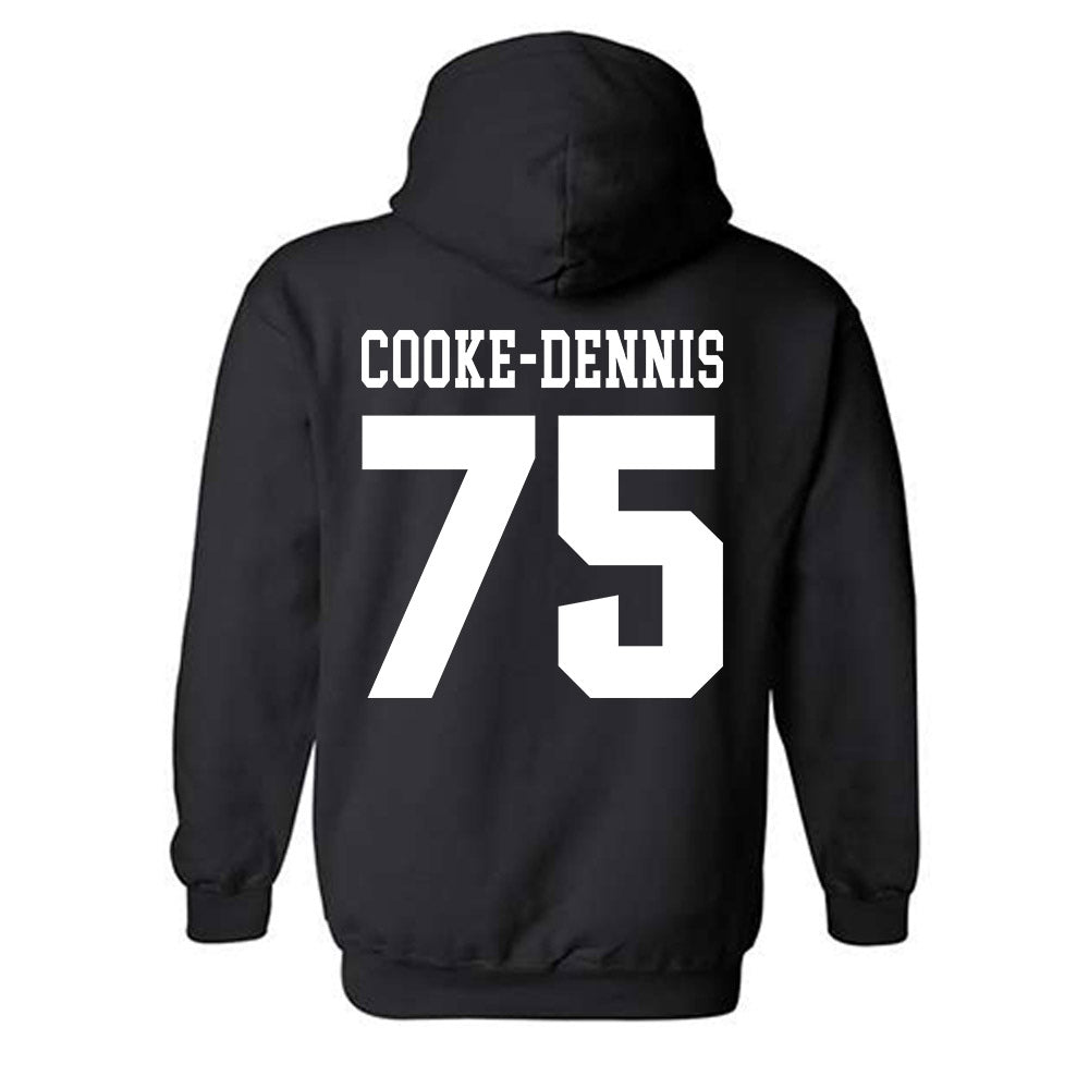 SIU Carbondale - NCAA Football : Tristan Cooke-Dennis - Classic Shersey Hooded Sweatshirt-1