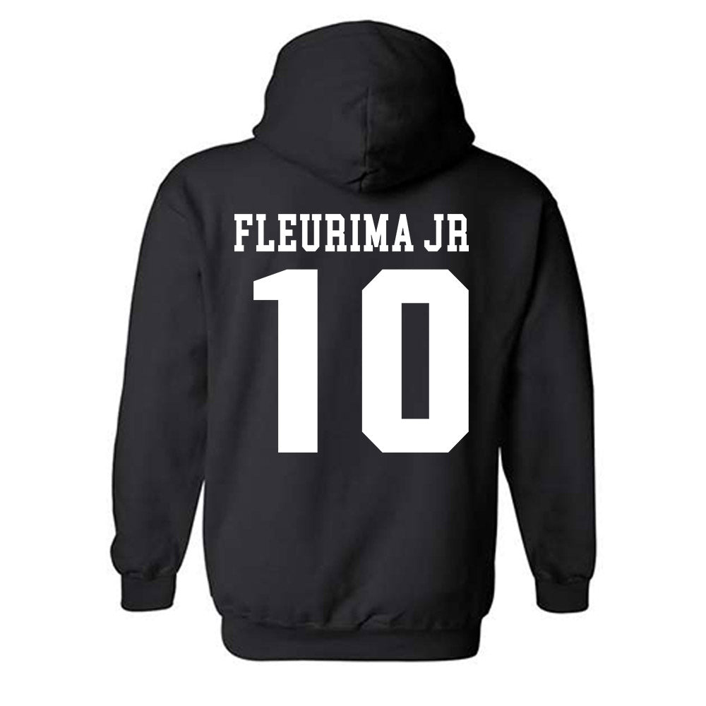 SIU Carbondale - NCAA Football : Bernadin Fleurima Jr - Classic Shersey Hooded Sweatshirt-1