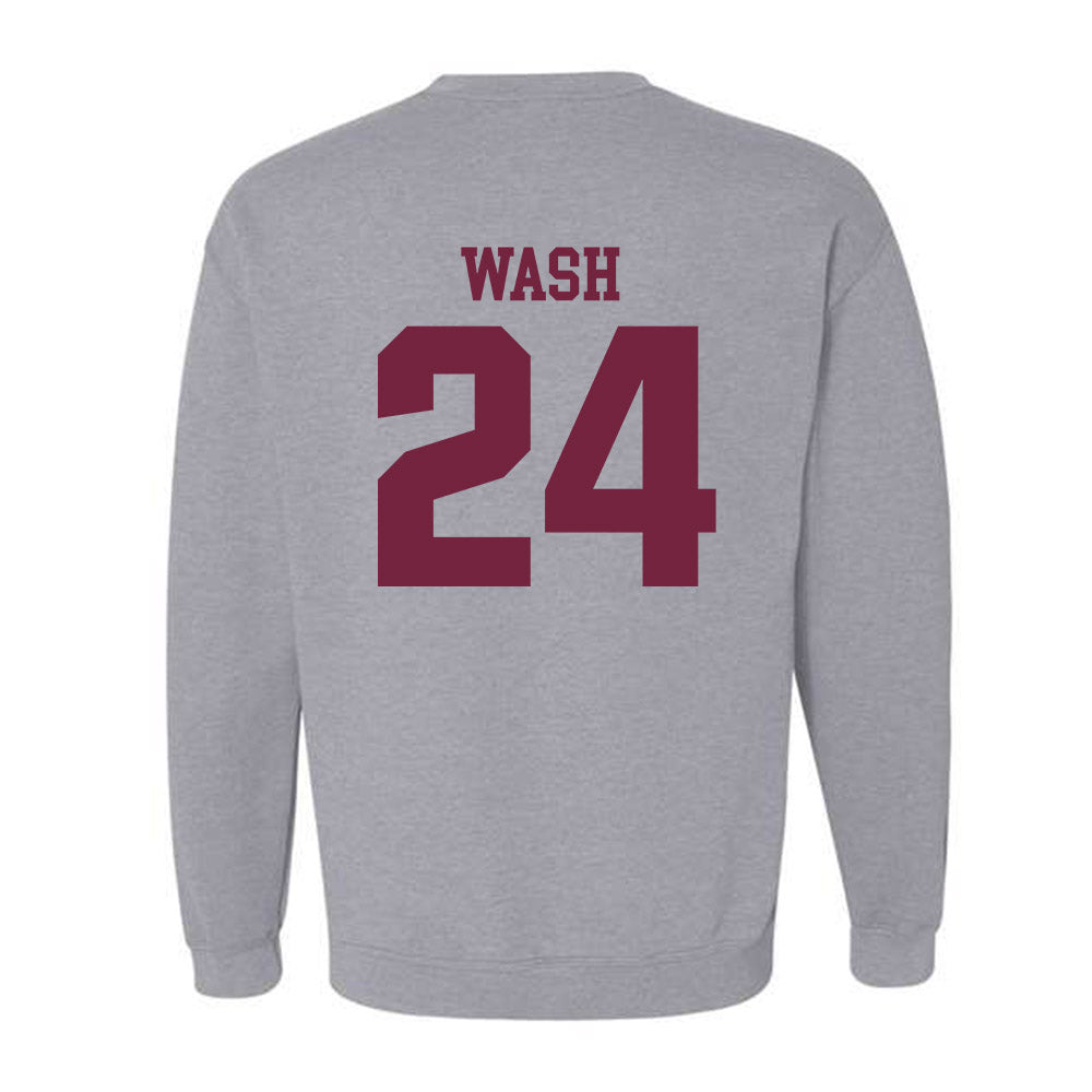 SIU Carbondale - NCAA Football : Lem Wash - Classic Shersey Crewneck Sweatshirt-1