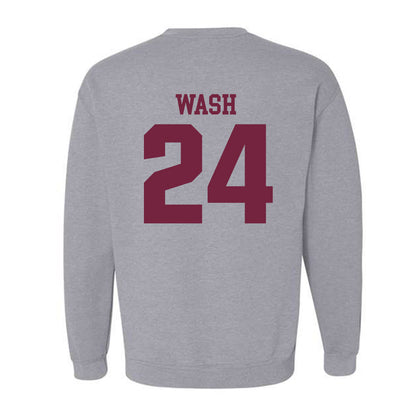 SIU Carbondale - NCAA Football : Lem Wash - Classic Shersey Crewneck Sweatshirt-1