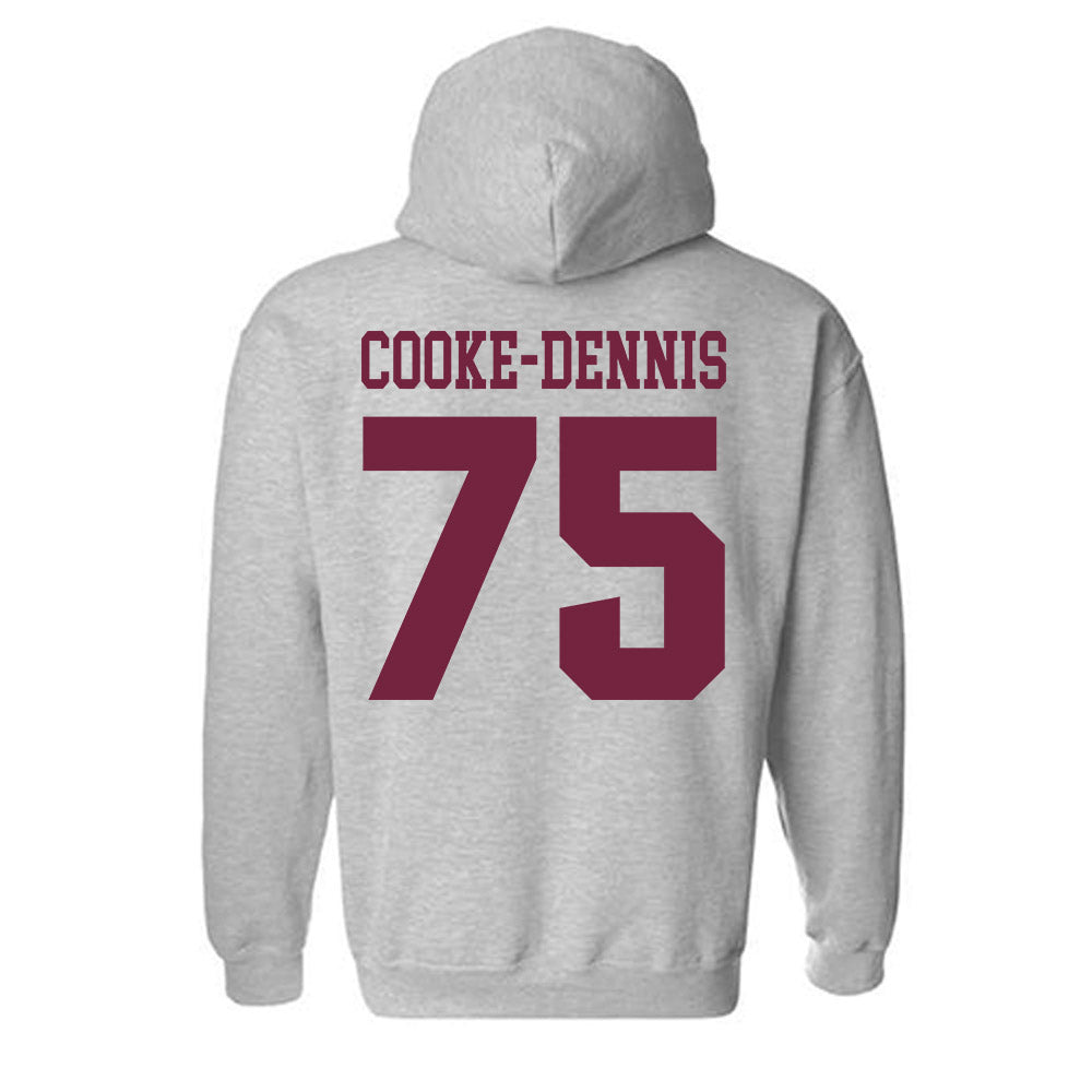 SIU Carbondale - NCAA Football : Tristan Cooke-Dennis - Classic Shersey Hooded Sweatshirt-1