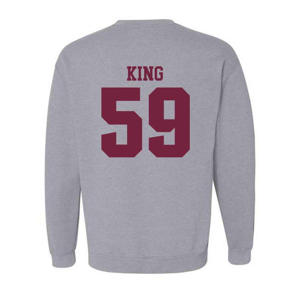 SIU Carbondale - NCAA Football : Brennan King - Classic Shersey Crewneck Sweatshirt-1