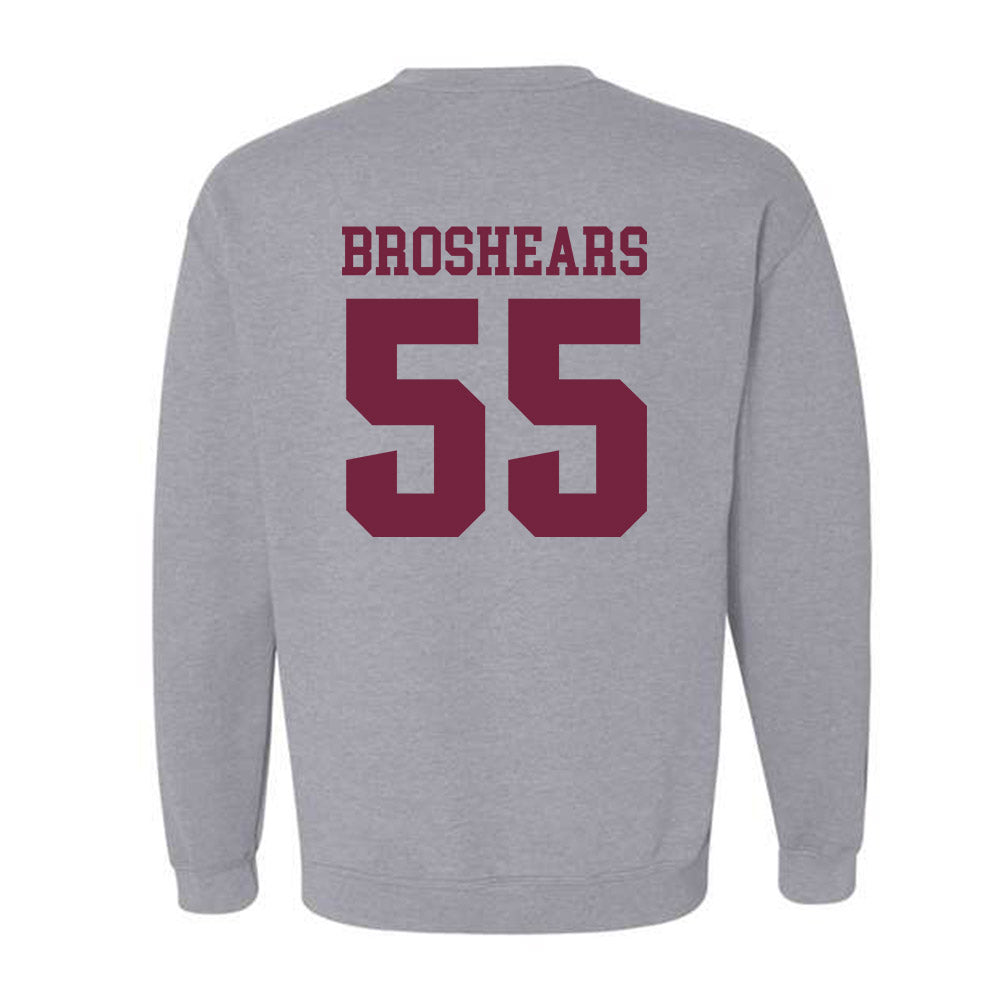 SIU Carbondale - NCAA Football : Alex Broshears - Classic Shersey Crewneck Sweatshirt-1
