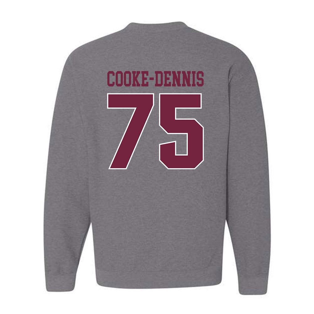 SIU Carbondale - NCAA Football : Tristan Cooke-Dennis - Classic Shersey Crewneck Sweatshirt-1