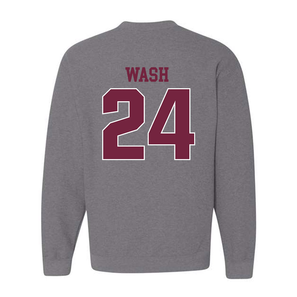SIU Carbondale - NCAA Football : Lem Wash - Classic Shersey Crewneck Sweatshirt-1