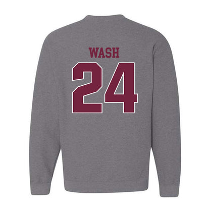 SIU Carbondale - NCAA Football : Lem Wash - Classic Shersey Crewneck Sweatshirt-1