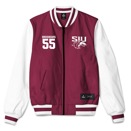 SIU Carbondale - NCAA Football : Alex Broshears - Bomber Jacket-0