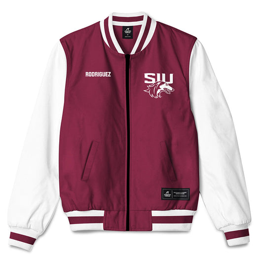 SIU Carbondale - NCAA Women's Swimming & Diving : Karen Rodriguez - Bomber Jacket-0
