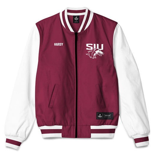 SIU Carbondale - NCAA Men's Track & Field : Henry Harsy - Bomber Jacket-0