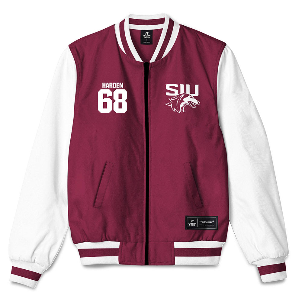 SIU Carbondale - NCAA Football : Derek Harden - Bomber Jacket-0