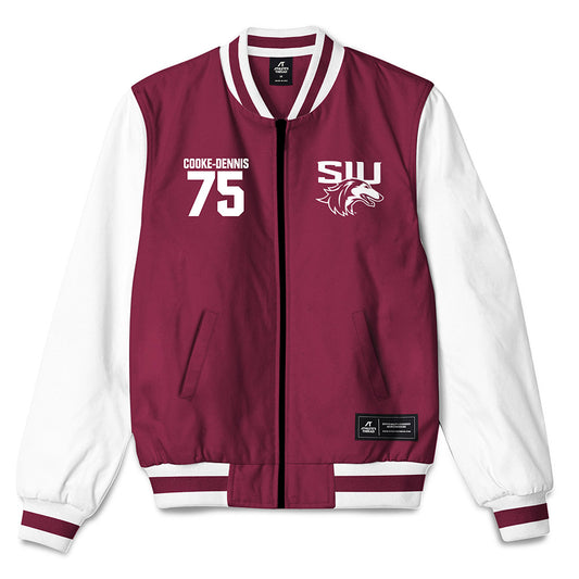 SIU Carbondale - NCAA Football : Tristan Cooke-Dennis - Bomber Jacket-0