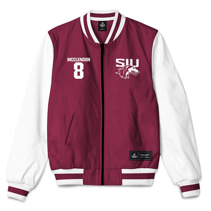 SIU Carbondale - NCAA Football : Jeremiah McClendon - Bomber Jacket-0