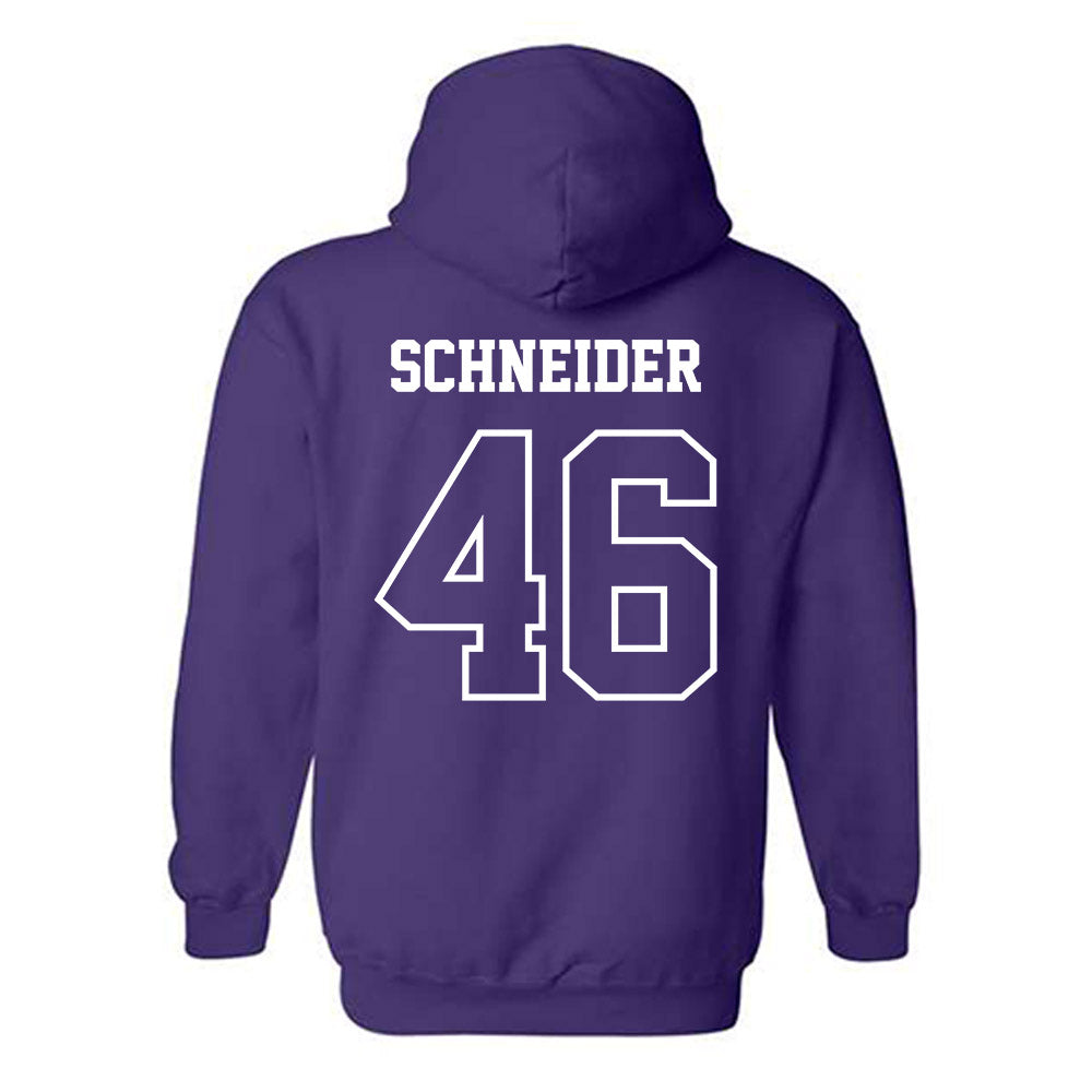 SFA - NCAA Baseball : Cooper Schneider - Classic Shersey Hooded Sweatshirt-1