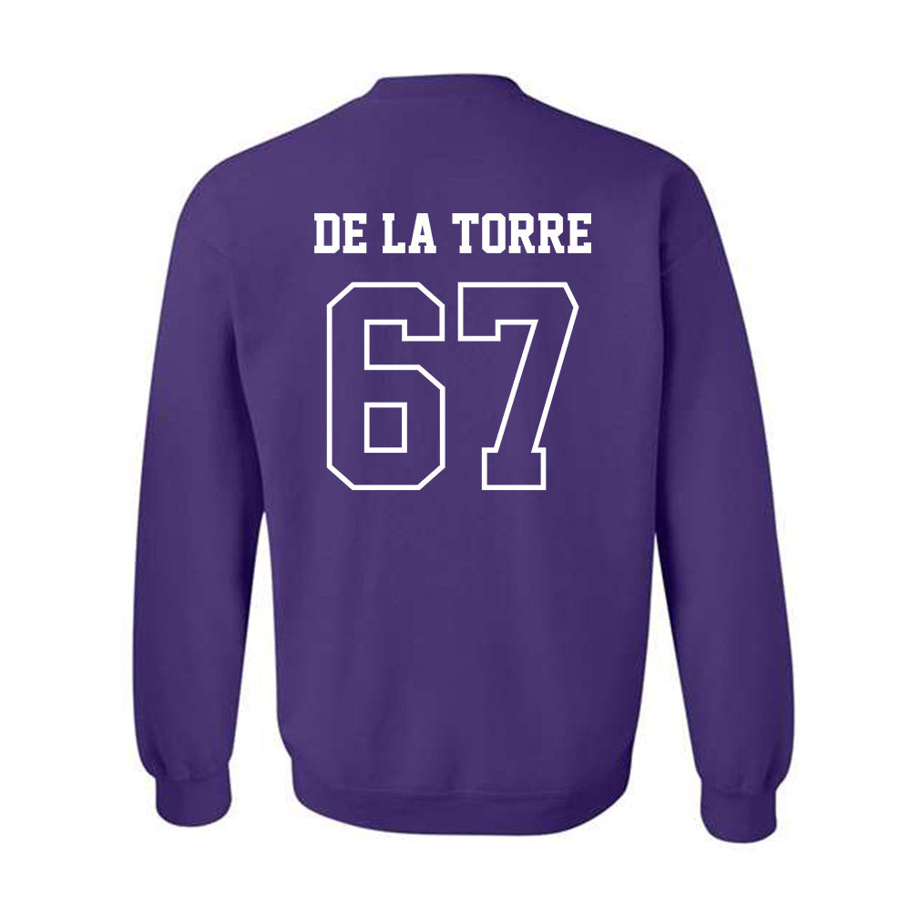 SFA - NCAA Football : Kolt De La Torre - Classic Shersey Crewneck Sweatshirt-1