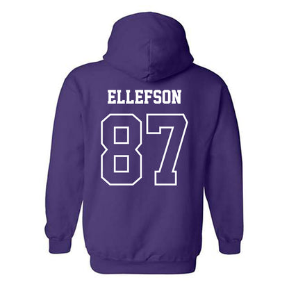 SFA - NCAA Football : Riley Ellefson - Classic Shersey Hooded Sweatshirt-1