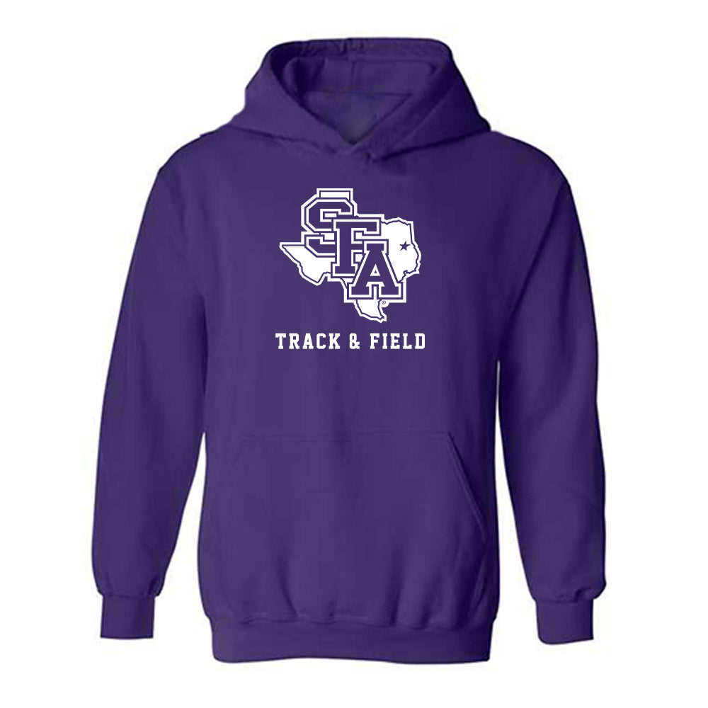 SFA - NCAA Men's Track & Field : Brayden Hill - Classic Shersey Hooded Sweatshirt-0