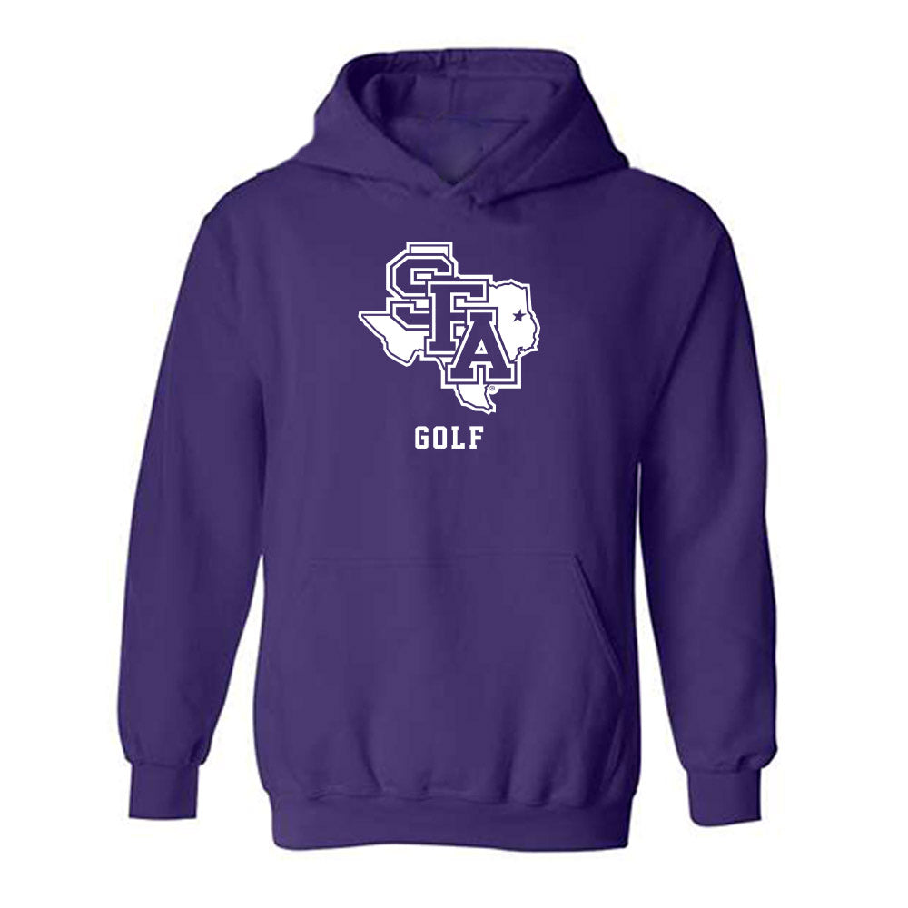 SFA - NCAA Men's Golf : Carter Patterson - Classic Shersey Hooded Sweatshirt-0
