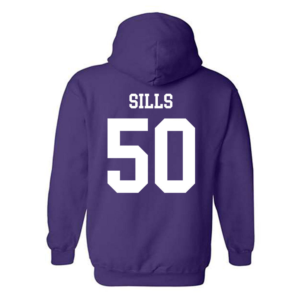 SFA - NCAA Football : Wiley Sills - Classic Shersey Hooded Sweatshirt-1