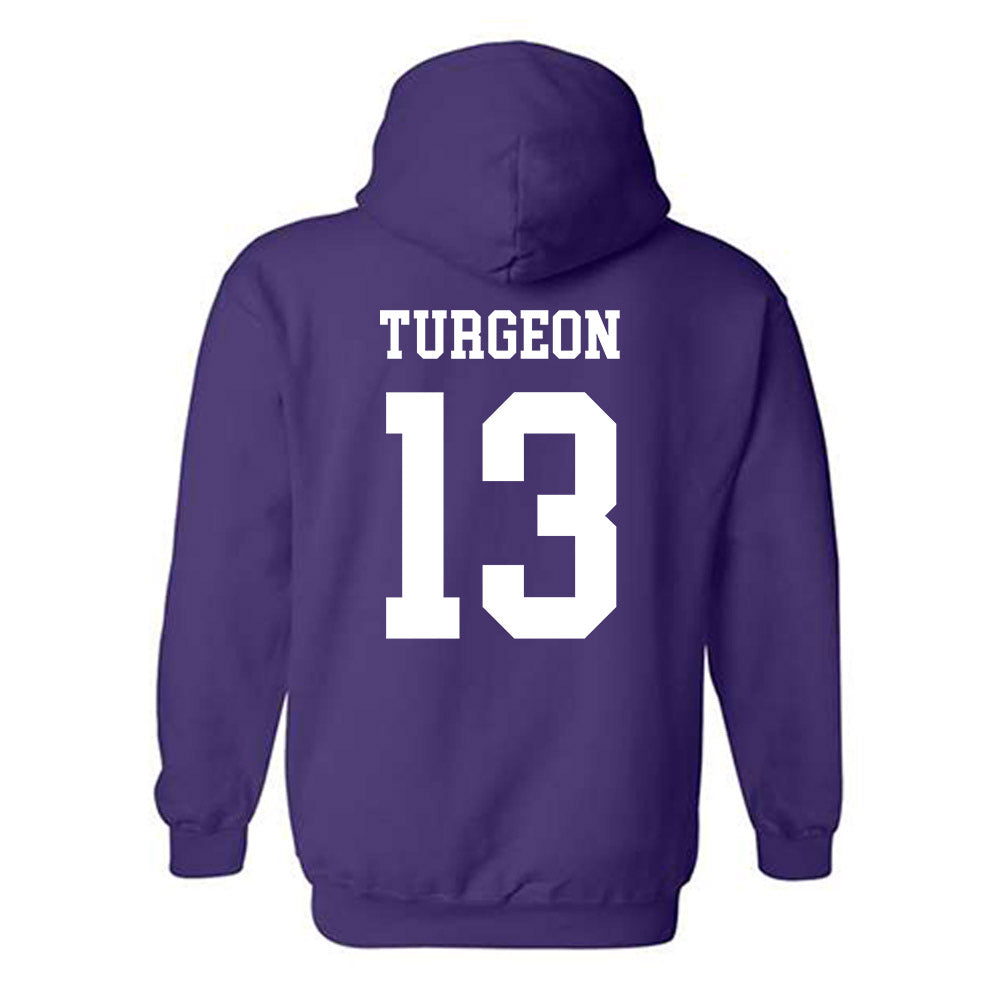 SFA - NCAA Baseball : Dante Turgeon - Classic Shersey Hooded Sweatshirt-1