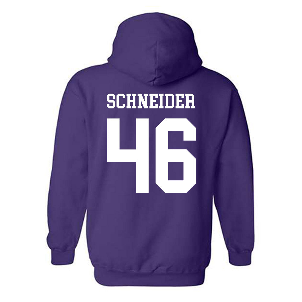 SFA - NCAA Baseball : Cooper Schneider - Classic Shersey Hooded Sweatshirt-1