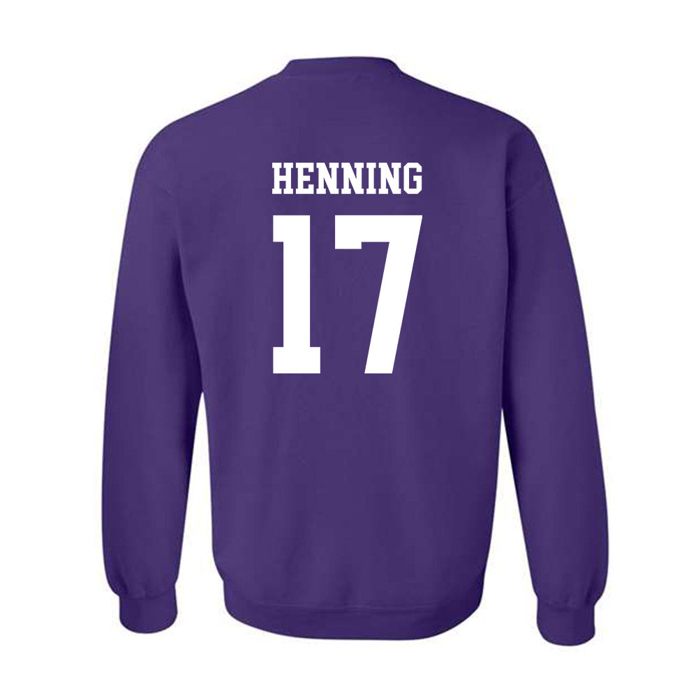 SFA - NCAA Baseball : Mark Henning - Classic Shersey Crewneck Sweatshirt-1